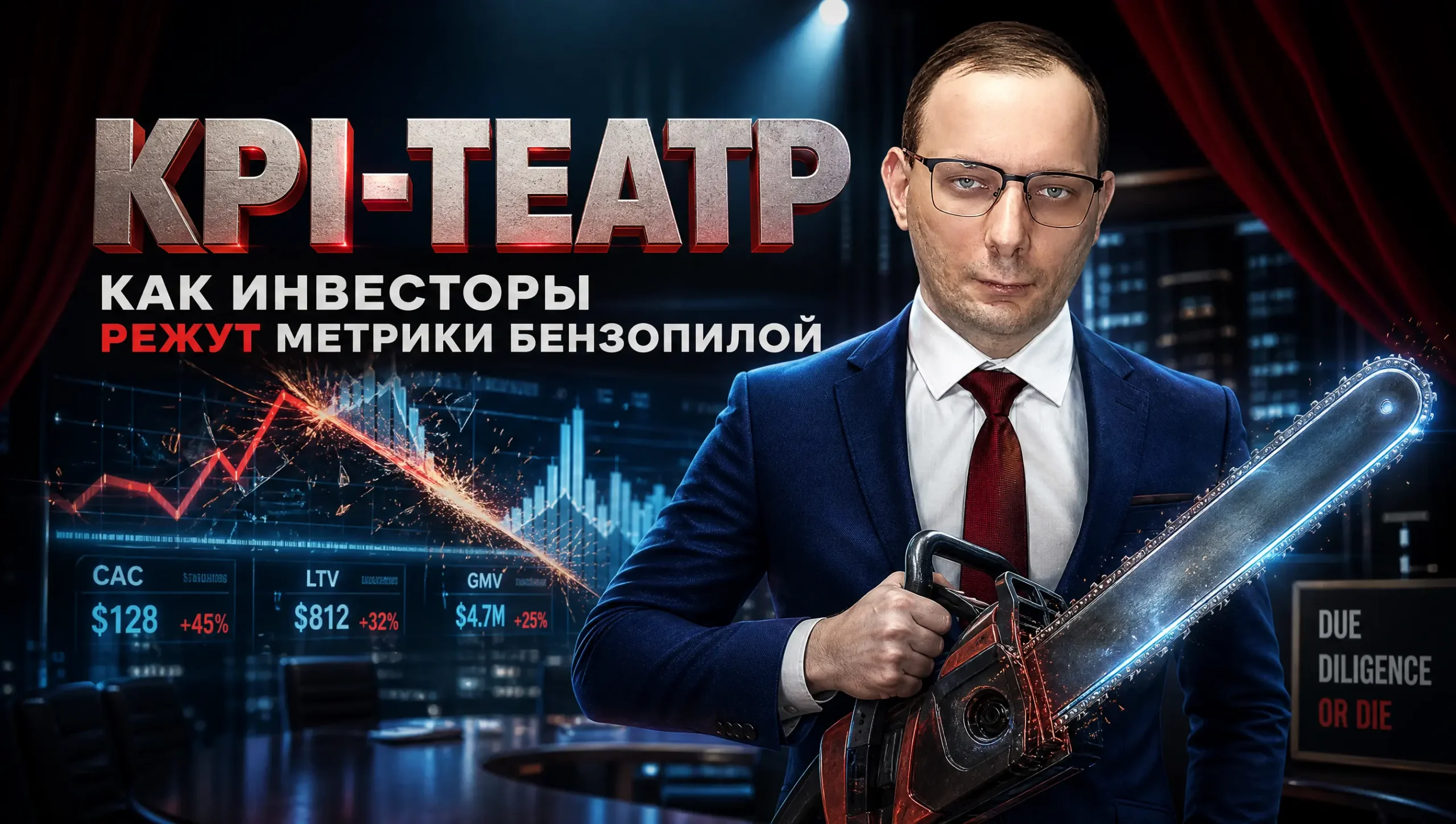KPI-театр: как стартапы рисуют красивые метрики и зачем инвесторы режут их бензопилой