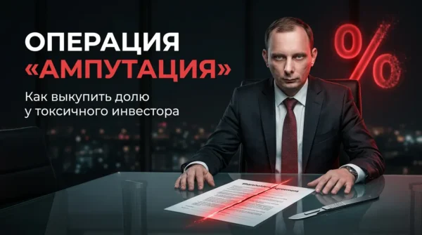 Операция «Ампутация»: как выкупить долю у токсичного раннего ангела